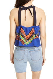 Free People Cool Cabana Printed Blouse Top