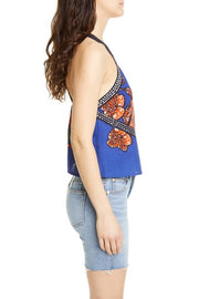 Free People Cool Cabana Printed Blouse Top