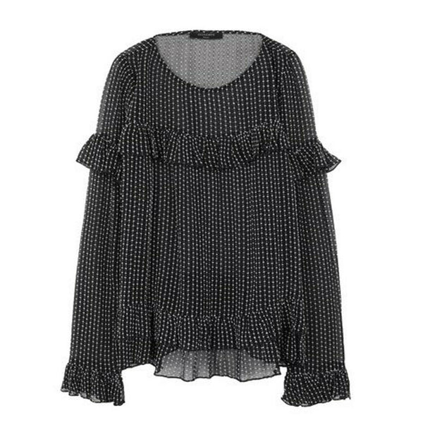 All Saints Spitalfields London Embroidered Blouse Top M