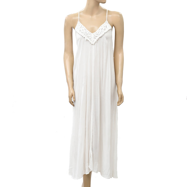 Saturday Sunday Anthropologie 钩针编织背心中长连衣裙 S