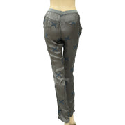 Zadig & Voltaire Pale Brod Embroidered Gray Skinny Pants S