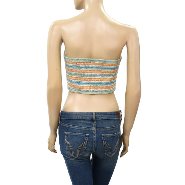 BDG Urban Outfitters Jackie-Joe Strapless Chevron Tube Crop Top M