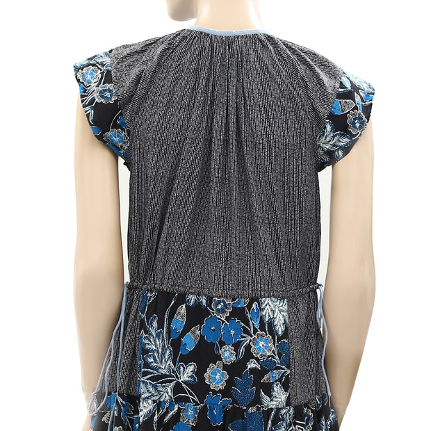 Ulla Johnson Floral Printed Midi Dress XS