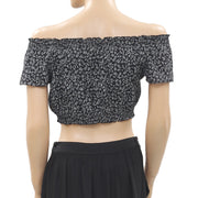 Kimchi Blue Urban Outfitters Print Off Shoulder Crop Top Maxi Skirt Set S