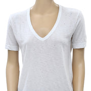 Zadig & Voltaire Wassa Holes Stamp Skull T-Shirt Top