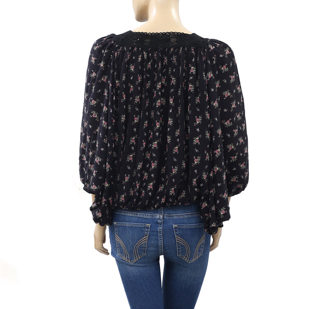 Denim & Supply Ralph Lauren Floral Print Oversized Top
