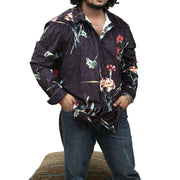ASOS DESIGN Men's Casual Deep Floral Printed Shirt 3XL PS