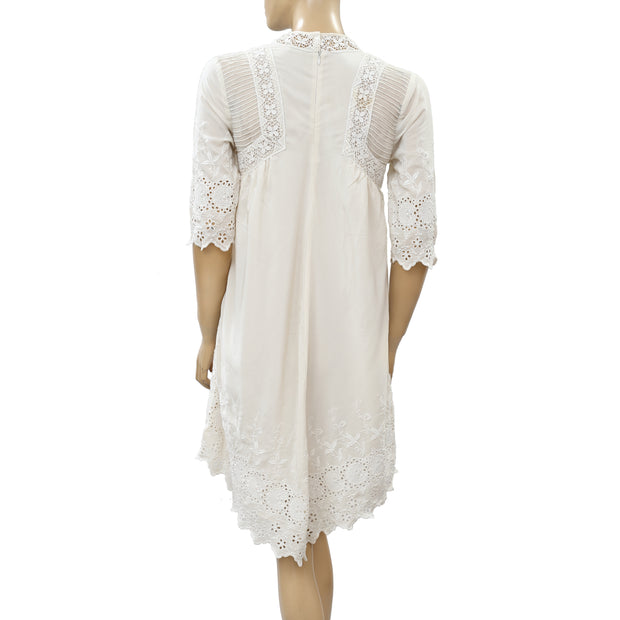 Ulla Johnson Eyelet Embroidered Mini Dress S