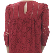 Zara Trafaluc Embroidered With Pom Pom Dress