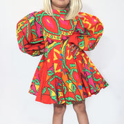 Rhode Resort Kids Girl Printed Flared Mini Dress 6 years