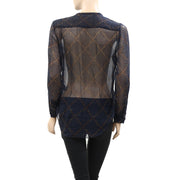 Isabel Marant Etoile Printed Tunic Shirt Top S-36