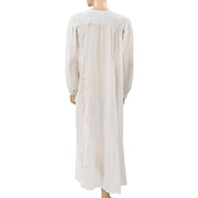 Ulla Johnson Floral Printed Buttondown Nightgown Maxi Dress