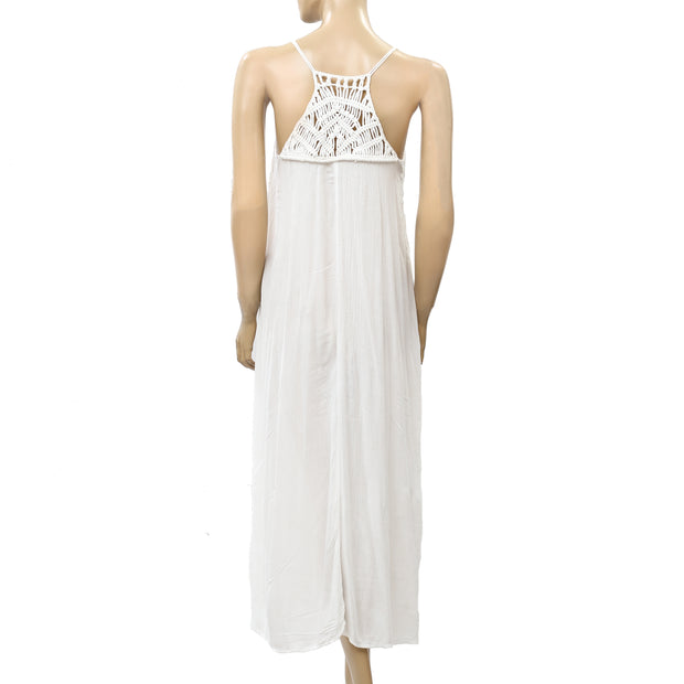Saturday Sunday Anthropologie 钩针编织背心中长连衣裙 S