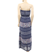 Monsoon Floral Paisley Printed Tube Long Maxi Dress XS