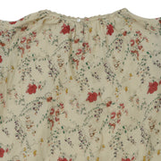 Bonpoint Kids Girls Floral Printed Blouse Top Lace Beige 6 Year