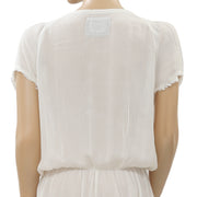 Lilka Anthropologie Long Weekend Embroidered Romper S
