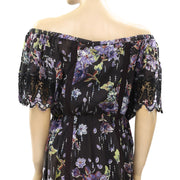 Free People Off Shoulder Floral Printed Dress S