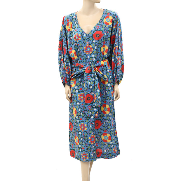 Rhode Resort Floral Printed Shift Midi Dress