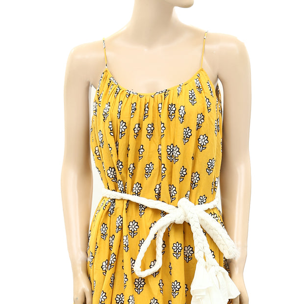 Rhode Resort Lea Floral-Print Cotton Midi Dress XS