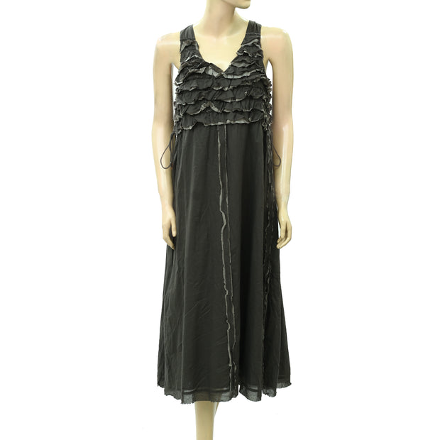 Odd Molly Anthropologie Ruffle Midi Dress S1