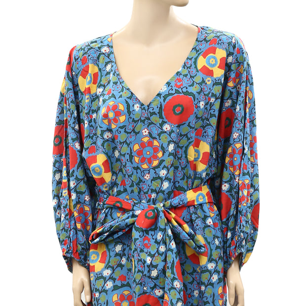 Rhode Resort Floral Printed Shift Midi Dress