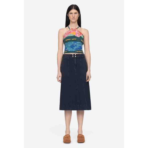 Sea New York Nyla Twill Midi Skirt XS-2