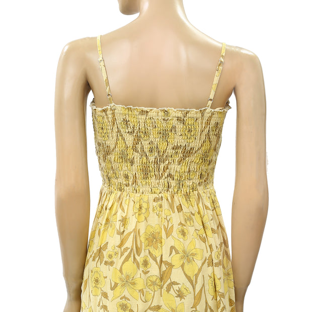 Urban Outfitters UO Athena Smocked Midi Dress