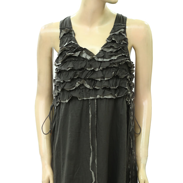 Odd Molly Anthropologie Ruffle Midi Dress S1