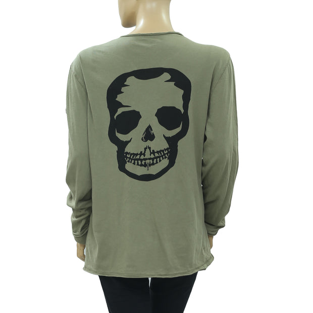 Zadig & Voltaire Monastir ML Custo Printed Skull T- Shirt M