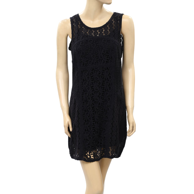 Yoana Baraschi Anthropologie Crochet Lace Mini Dress S