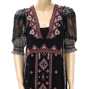 Free People Sheer Uptown Girl Maxi Top