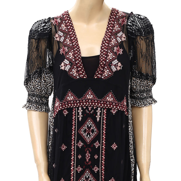 Free People Sheer Uptown Girl Maxi Top