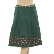Almatrichi Sequin Embellished Embroidered Skirt S