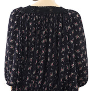 Denim & Supply Ralph Lauren Floral Print Oversized Top