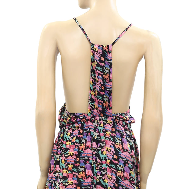 Staring At Stars Urban Outfitters Print Open Back Playsuit Romper Dress