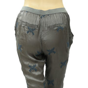 Zadig & Voltaire Pale Brod Embroidered Gray Skinny Pants S