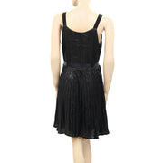 JOIE Itara Sequin Black Mini Dress M