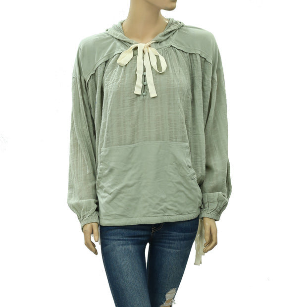 Out From Under Urban Outfitters Helena Gauze Hoodie Top S