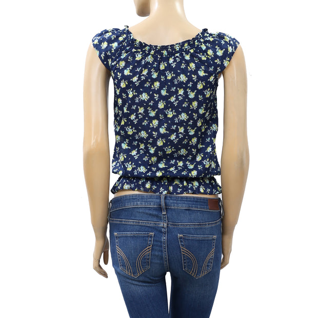 Abercrombie &amp; Fitch 花卉印花衬衫上衣 XS