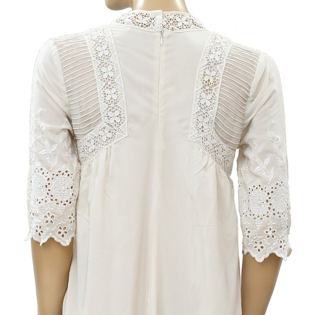 Ulla Johnson Eyelet Embroidered Mini Dress S