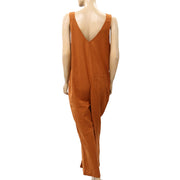 ASOS DESIGN Button Front Linen Minimal Jumpsuit Dress