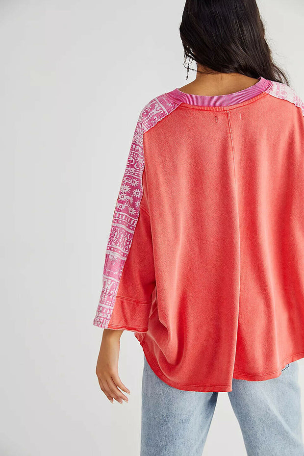 Free People We The Free Happiness In Bloom Tunic Tee Top