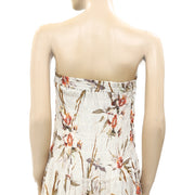 All Saints Ellie Dorado Smocked Tube Midi Convertible Skirt Dress