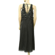 Odd Molly Anthropologie Ruffle Midi Dress S1