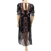 Free People Sheer Uptown Girl Maxi Top