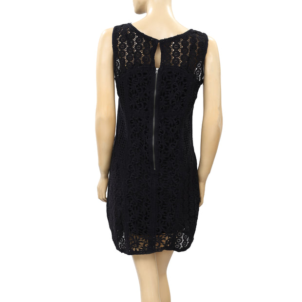 Yoana Baraschi Anthropologie Crochet Lace Mini Dress S