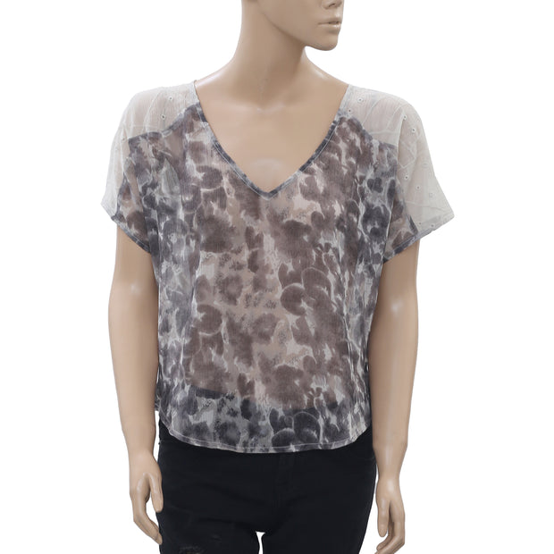 Staring At Stars Urban Outfitters 印花衬衫上衣 M