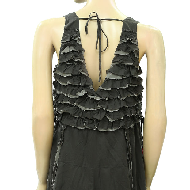 Odd Molly Anthropologie Ruffle Midi Dress S1