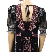 Free People Sheer Uptown Girl Maxi Top