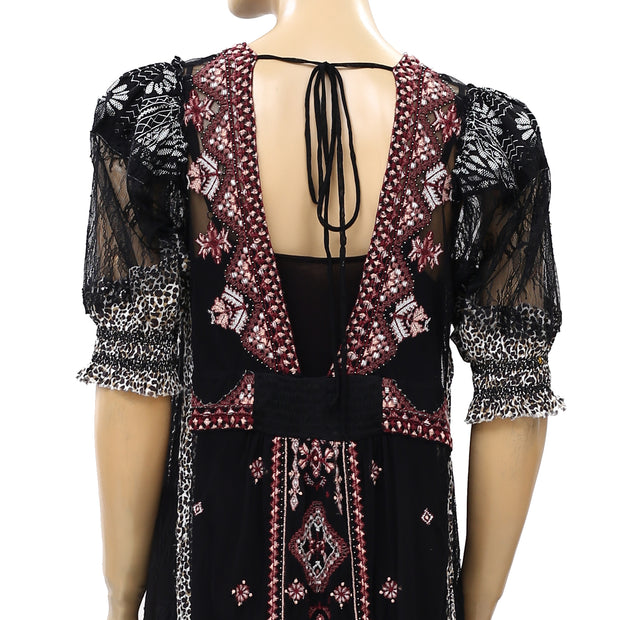 Free People Sheer Uptown Girl Maxi Top